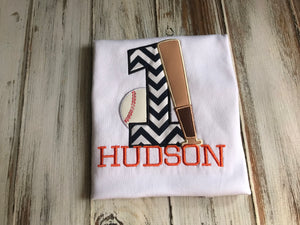 Baseball 1st Birthday Shirt