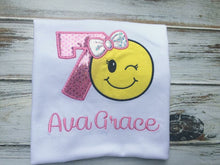 Girls emoji birthday shirt