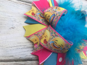 Emoji Over The Top Bow