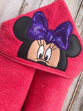 Minnie Mouse Hooded Towel