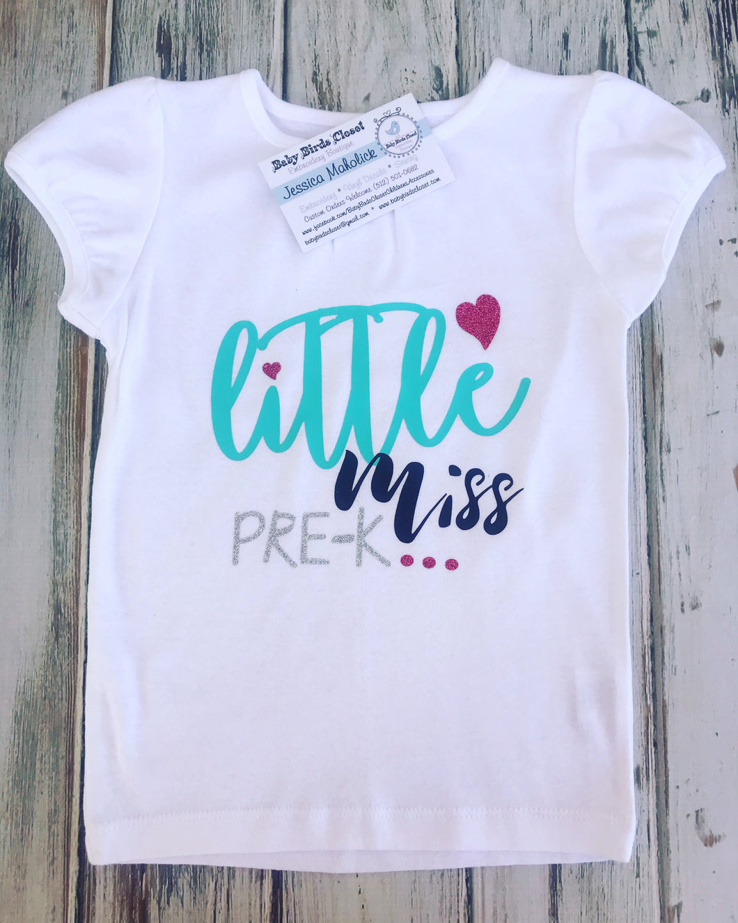 Little Miss Pre-K back to school shirt