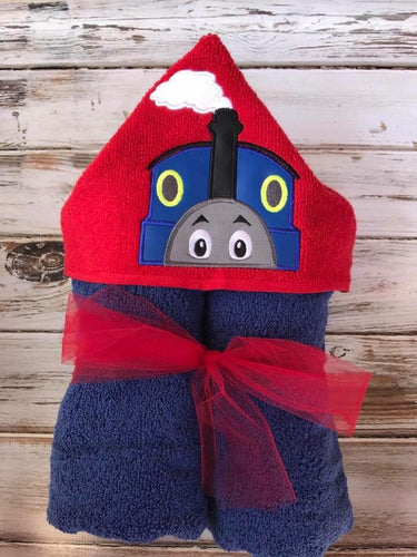Thomas the train hooded towel, custom towel