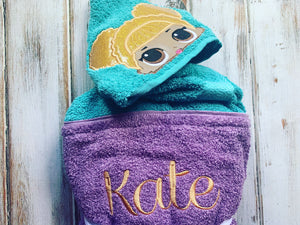 LOL Doll hooded towel Queen Bee
