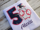 BB8 birthday shirt