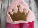 Princess crown Hooded Towel