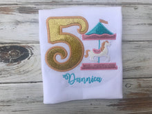 Carousel birthday shirt