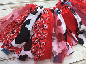 Cowgirl fabric tutu skirt
