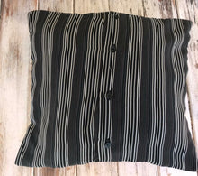 Button up shirt made into a pillow cover