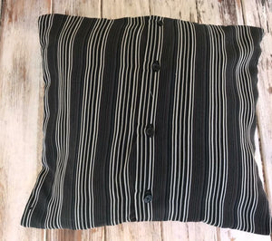 Button up shirt made into a pillow cover