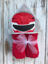 Red Power Ranger hooded towel