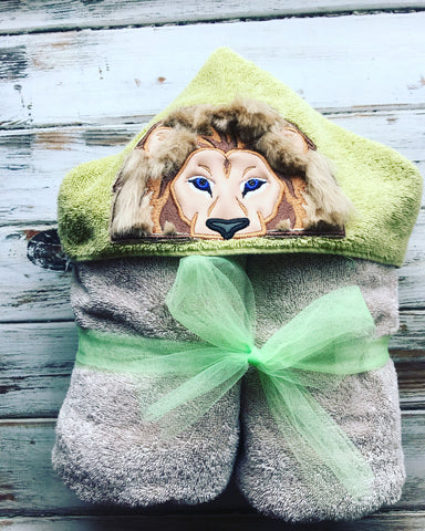 Lion Hooded Towel