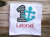 Nautical 1st birthday shirt or onesie