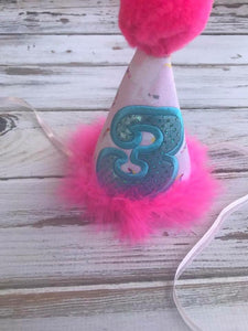 Unicorn birthday hat, party hat