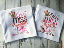 Girls Little Miss Thankful Shirt or Onesie