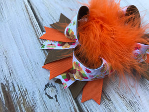 Fall Thanksgiving Over The Top Bow