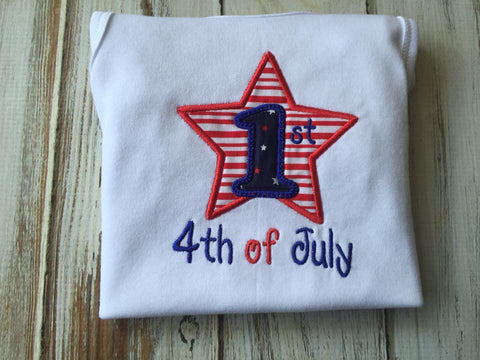 My 1st 4th of July Shirt or onesie