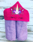 Unicorn Hooded Towel