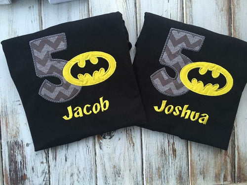 Bat man Birthday Shirt