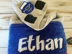 Monster truck Blaze hooded towel