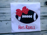 Girls Football shirt or onesie
