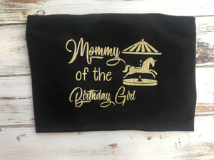 Carousel Mommy of the Birthday Girl Shirt