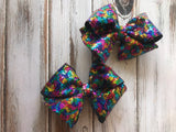 Large multi color Sequin Glitter Bow