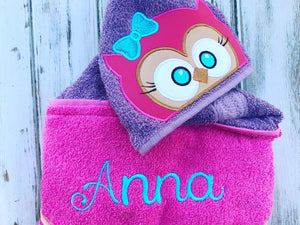 Owl Hooded Towel