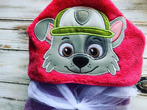 Paw Patrol Rocky Hooded Towel