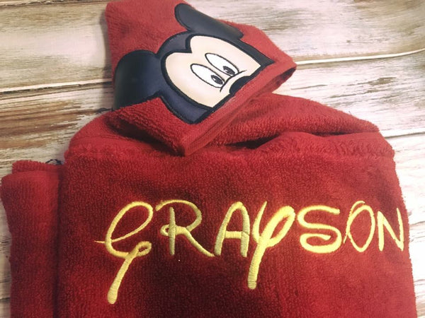Mickey Mouse Hooded Towel