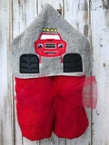 Monster truck Blaze hooded towel