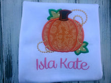 Girls pumpkin shirt