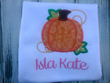 Girls pumpkin shirt