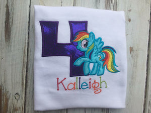 My Little Pony Rainbow Dash Birthday Shirt