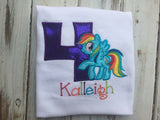 My Little Pony Rainbow Dash Birthday Shirt