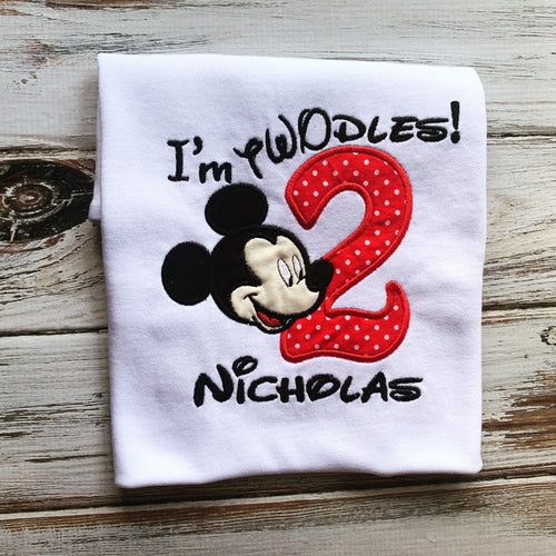Mickey Mouse I’m Toodles birthday shirt