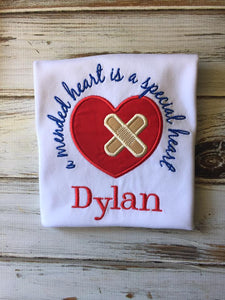 A Mended Heart is a special heart shirt or onesie