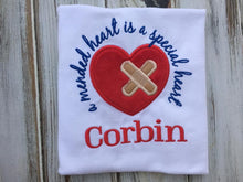 A Mended Heart is a special heart shirt or onesie