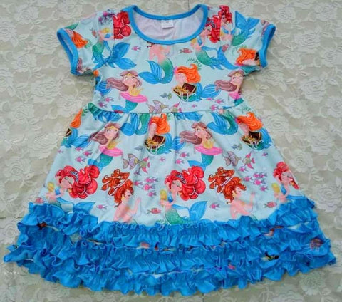 Mermaid ruffled Dress