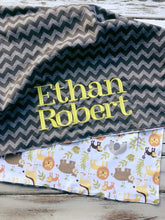 Monogrammed baby blanket