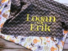 Monogrammed baby blanket