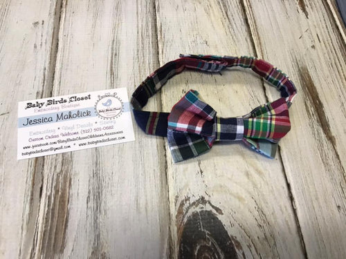 Plaid Bow Tie