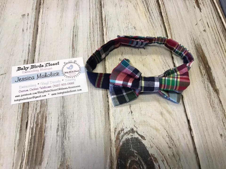 Plaid Bow Tie