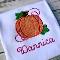Girls pumpkin shirt