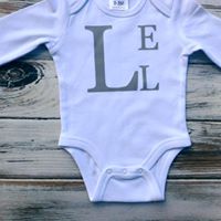 Monogrammed onesie or shirt