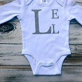 Monogrammed onesie or shirt